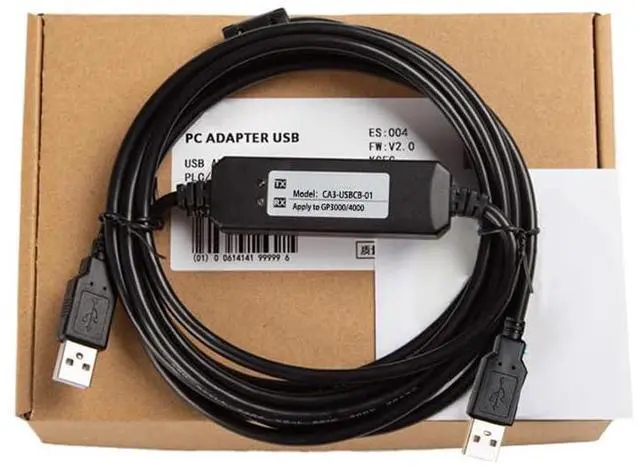 Main image of 10 PCS  for CA3-USBCB-01 Programming Cable Touch Panel GP3000, ST3000(W), LT3000, etc. GP-4501/4301 Series Communication Download Cable Data Black 3 Meters