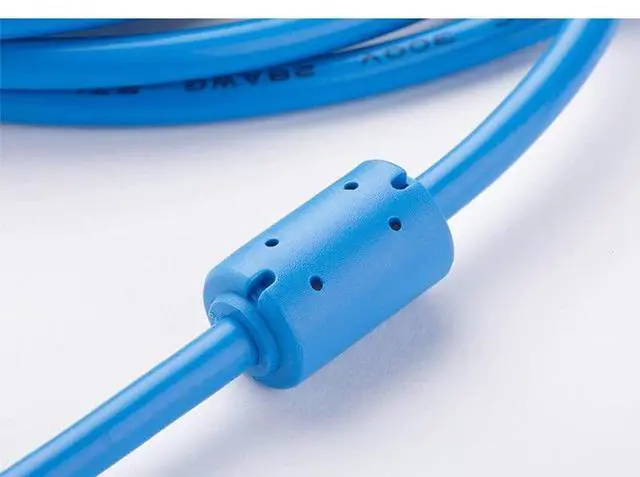 Alt view image 2 of 3 - 10 PCS  Applicable FBS-232-P0-9F FBS Series Programming Cable Communication Data Download Cable Blue Gold-Plated 3m