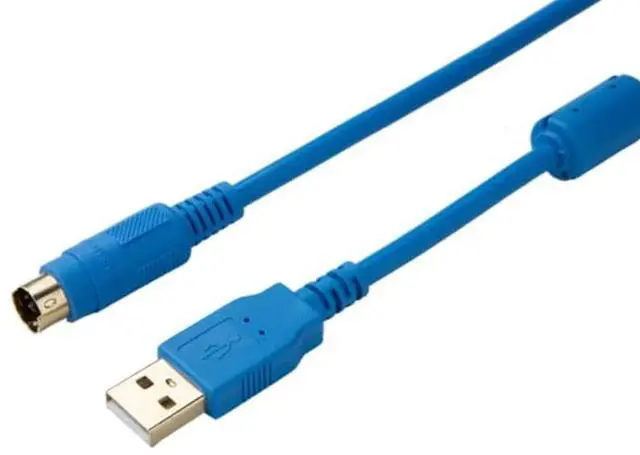 Alt view image 3 of 5 - 10 PCS  USB-FBS-232PO-9F forFBS B1Z Series PLC Programming Cable Download Cable Gold Plated Version (Blue)