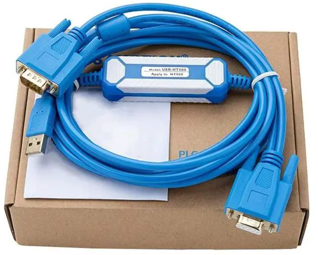 Main image of 10 PCS  USB-MT500 for MT500 Series Human Machine Touch Screen Programming Cable Download Cable Gold Plated (Blue)