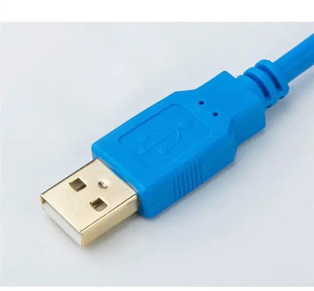 Alt view image 4 of 6 - 10 PCS  USB-MT500 for MT500 Series Human Machine Touch Screen Programming Cable Download Cable Gold Plated (Blue)