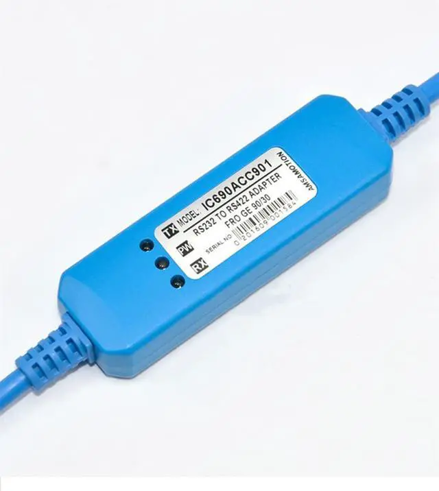 Alt view image 2 of 4 - 10 PCS  IC690ACC901 for PLC Programming Cable GE GE90-70 EG90-30 Series Data Download Cable Gold Plated (Blue 3m)