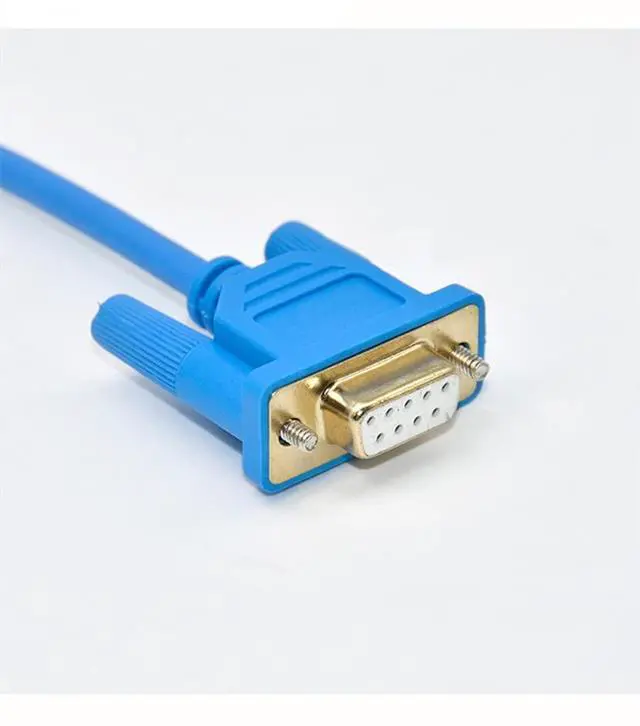 Alt view image 3 of 4 - 10 PCS  IC690ACC901 for PLC Programming Cable GE GE90-70 EG90-30 Series Data Download Cable Gold Plated (Blue 3m)