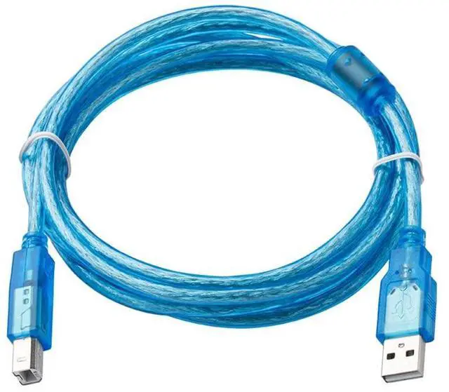 Main image of 10 PCS  USB-HU-B Applicable Touch Screen Programming Cable HU070S, HU070L Connect Computer USB Upload and Download Program Download Cable Blue (5m)