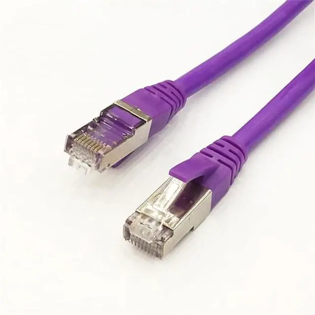 Alt view image 2 of 2 - 10 PCS  Applicable pc-Smart PLC Programming Cable S7-200smart/1200/1500 Network Port Data Communication Download Cable Ethernet Port Purple (3m)