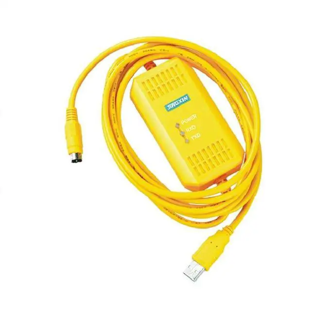 Main image of 10 PCS  USB-AFC8503 for FP0/FP2/FP-X Series Download Debug Cable PLC Programming Cable Isolated (Yellow 3m)