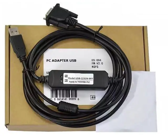 Main image of 10 PCS  USB-C232N-9FF Compatible TC200PLC Programming Cable Download Cable Communication Cable Data Cable Debug Cable Download Cable Dual Chip Design Industrial Grade 3 Meter