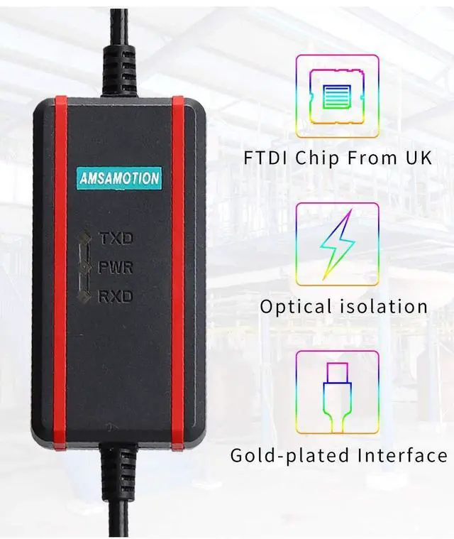 Alt view image 6 of 6 - USB-CN226  forOmron CS CJ CQM1H CPM2C Series PLC Programming Cable to RS232 Data Downline Line FTDI Chip Isolation
