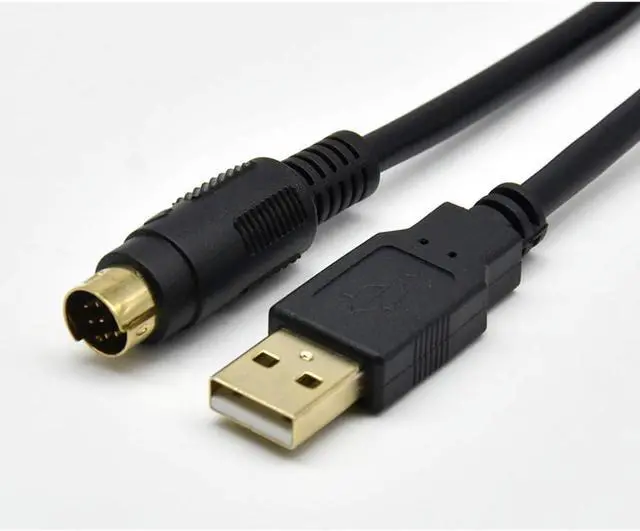 Alt view image 3 of 6 - 10 PCS  USB-SC09-FX forMitsubishi FX1N FX2N FX1S FX3U Series PLC Programming Cable Data Download Cable (FTDI Chip Type)