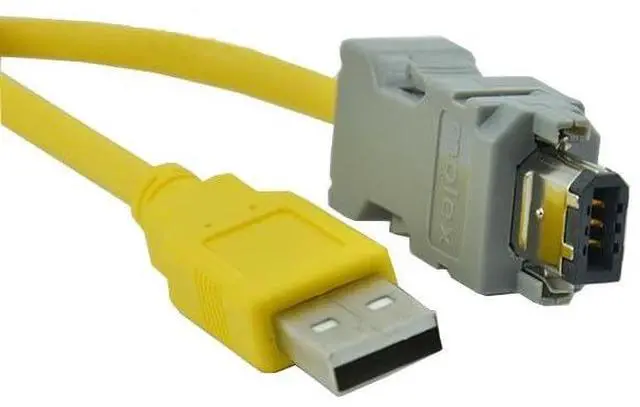 Alt view image 2 of 2 - 10 PCS  USB-CSD5 forKNX3-KAP2 servo USB Debugging Cable Data Cable Download Cable Programming Cable Dual chip Design Industrial Yellow 3 Meter