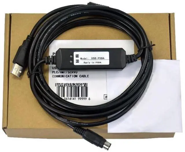 Main image of 10 PCS  USB-PSDA Applicable Servo Drive Debugging Cable Data Cable PC Programming Cable Download Cable Dual Chip Design Industrial Grade 3 Meter