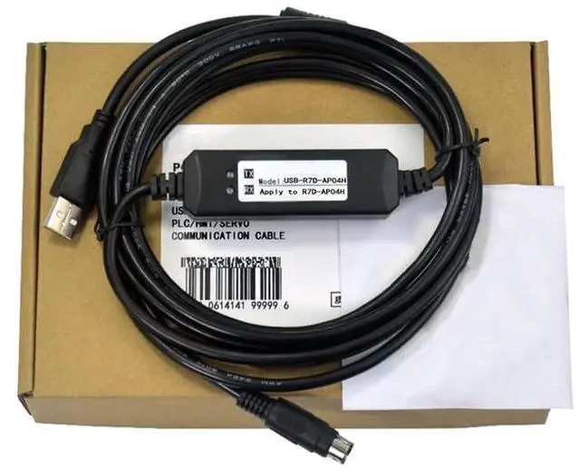 Main image of 10 PCS  USB-R7D-AP04H Servo Debugging Cable PC Communication Cable Programming Cable General Model Download Cable 3 meter