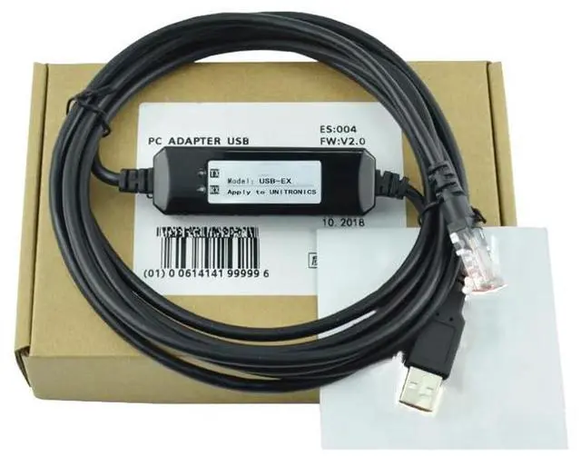 Main image of 10 PCS  for EX-A1 Series PLC Programming Cable USB Download Cable Data Cable USB-EX Dual Chip Design Industrial Grade (3m)