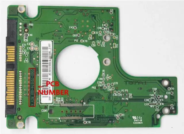 Alt view image 3 of 3 - HDD PCB 2060-701574-001 REV P1 / 2060-701574-001 REV A 2061-701574-A00 2061-701574-D00 2061-701574-A01 2061-701574-D01