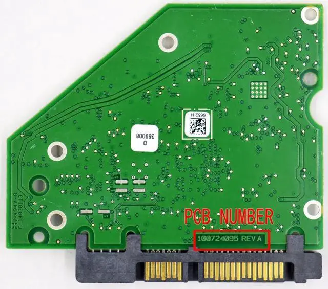Alt view image 3 of 3 - forSeagate desktop hard disk board number 100724095 REV A   4094  6652 ST500DM002  ST1000VM002  ST2000DX001  ST2000DM001