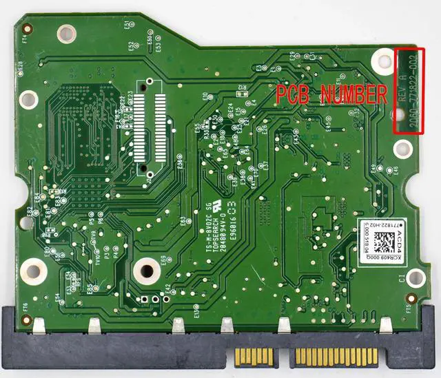 Alt view image 2 of 2 - forWestern Digital desktop hard disk circuit board :  2060-771822-002 REV A 2060-771822-002 REV P1  771822-H02