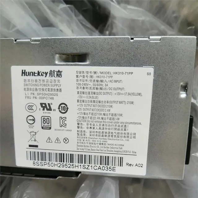 Alt view image 5 of 5 - for 510A-15IKL M75s-1 P330 210W Power Supply FSP180-TGBAB FSP180-20TGBAA FSP210-20TGBAB HK310-71PP FRU 00PC746