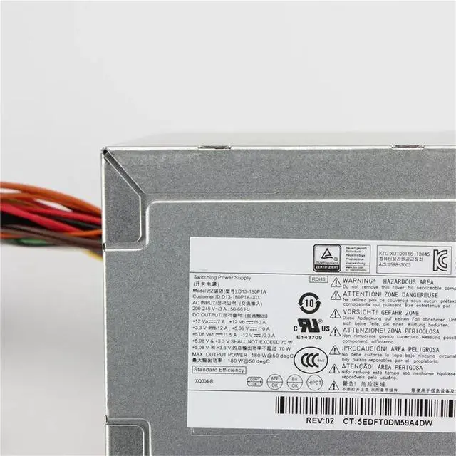 Alt view image 4 of 6 - 180W 300W PSU for 280 288 400 480 498 G1 G2 G3 MT Power Supply D13-180P1A PCD009 HK280-11FP 759768-001 751590-001 741620-001(180W)