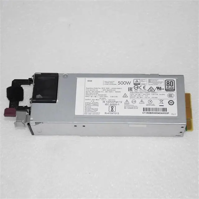 Alt view image 2 of 6 - 500W for DL380 G10 Gen10 500W Server Power Supply HSTNS-PL40-1 865398-001 866729-001 865399-201 865408-B21