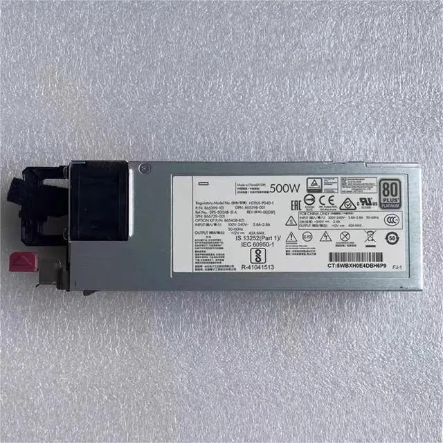 Alt view image 6 of 6 - 500W for DL380 G10 Gen10 500W Server Power Supply HSTNS-PL40-1 865398-001 866729-001 865399-201 865408-B21