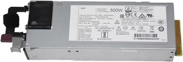 Alt view image 2 of 5 - 500W for DL380 G10 Gen10 500W Server Power Supply HSTNS-PL40-1 865398-001 866729-001 865399-201 865408-B21