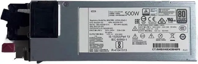 Alt view image 5 of 5 - 500W for DL380 G10 Gen10 500W Server Power Supply HSTNS-PL40-1 865398-001 866729-001 865399-201 865408-B21