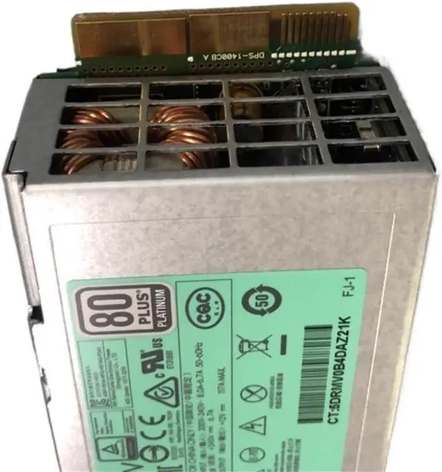 Alt view image 4 of 5 - for DL388 G9 1400W Server Power Supply 720620-B21 733428-101 HSTNS-PD43 733427-010 DPS-1400CB A 754383-001