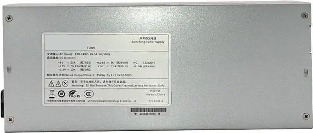 Alt view image 3 of 5 - 1pc Server Power Supply 2U 850W Switching Single PSU