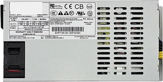Alt view image 2 of 3 - 1pc 1U Server Power Supply ENP-7145B1 1U 450w for htpc mini pc NAS Server