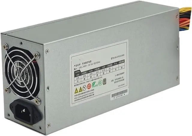 Alt view image 2 of 3 - 1pc GW-EPS2U600 2U PSU 600W Single Server Power Supply for 2U/3U/4U Cases