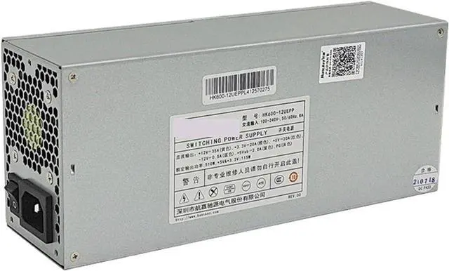 Alt view image 2 of 3 - 1pc High Efficiency Max Output 600W Industrial Power Supply P/S HK600 for 2U Server PSU