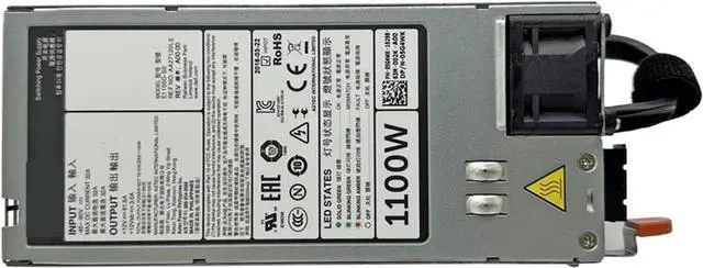 Main image of 1pc for Server Power Supply for R920 R820 1100W E1100D-S0 AA27120L E 5G4WK 05G4WK Y1MGX 02RN7 06RYJ9