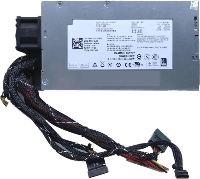 Main image of for R210 Server 250W Power Supply N250E-S0 CN-06HTWP 17972 06HTWP 6HTWP 0CKMX0 CKMX0