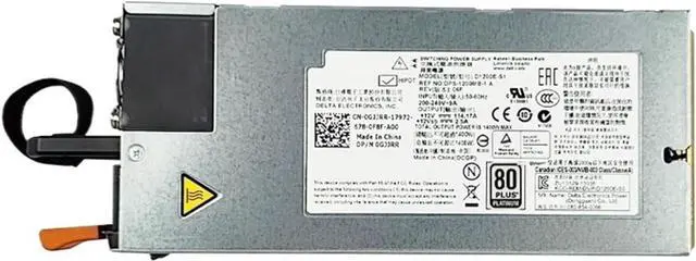 Alt view image 4 of 5 - D1200E-S1 for C6320 C6220 12V 114A 1400W Server Power Supply DPS-1200MB A 0GJJRR 0RN0HH 0CN35N CN-0GJJRR CN-0RN0HH