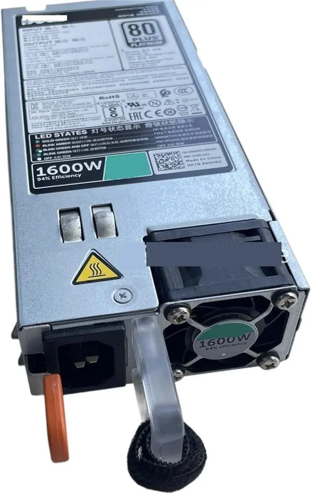 Main image of for 1600W R740 R640 T640 T440 R630 R730 R730XD Power Supply D1600E-S1 F1600E-S0 095HR5 0T4GCW 0D5W1N XHHF8 D5W1N