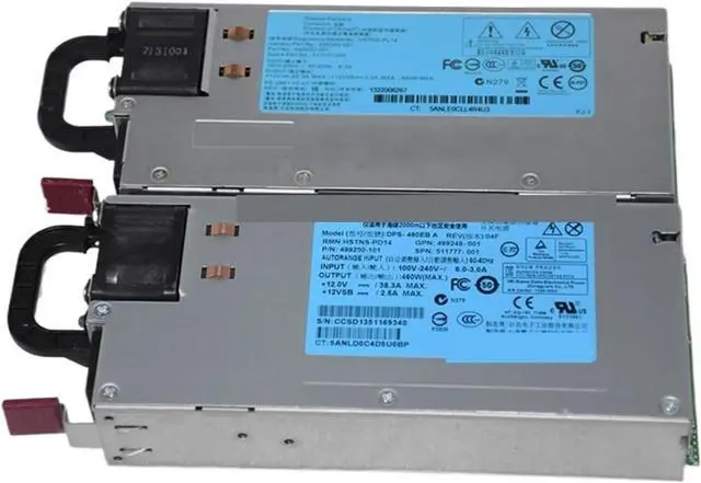 Main image of 511777-001 511778-001 for DL360 380 G6 G7 G8 Server Power Supply 460W 750W DPS-750RB A DPS-460EB 499249-001 506821-001(1Pc 511777-001 460W)