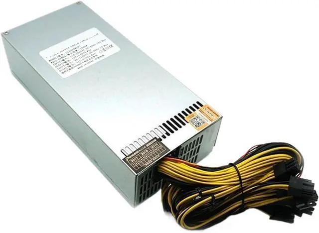 Alt view image 2 of 4 - 1pc 2500W 2400W High-Power Computer Power Supply GPU Server PSU 10x6pin GPU Power Cable