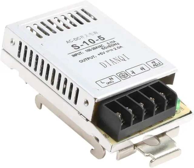 Main image of 1pc Switching Power Supply Din Rail 10W 5V 2a Power Supply ac ac to Switching Power Supply led Driver S-10-5