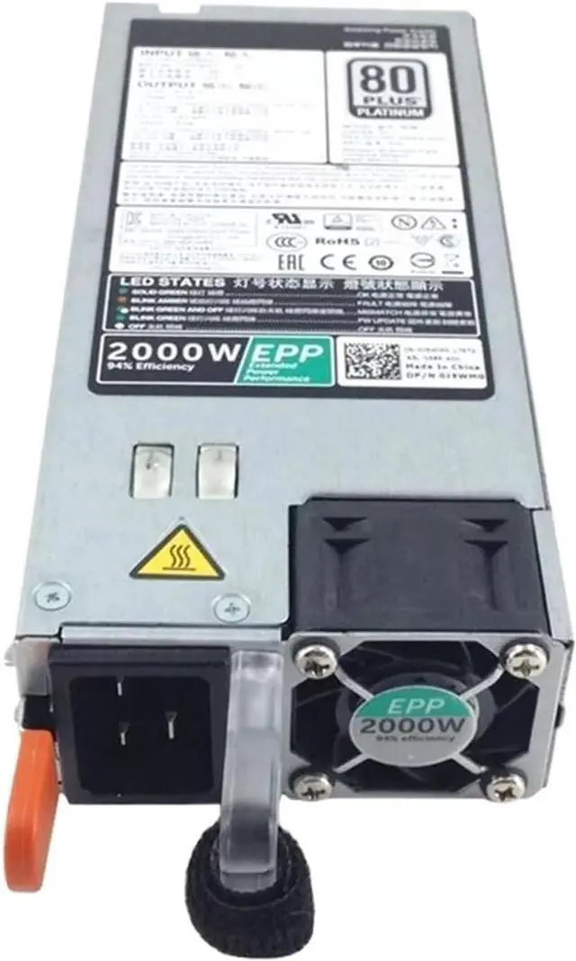 Main image of 1Pcs 2000W PSU ATX ETH for R840 R940 R740XD T640 EPP Power Supply 0J5WMG 0XYK93 0960VR 0W1R7V 0MVP7C