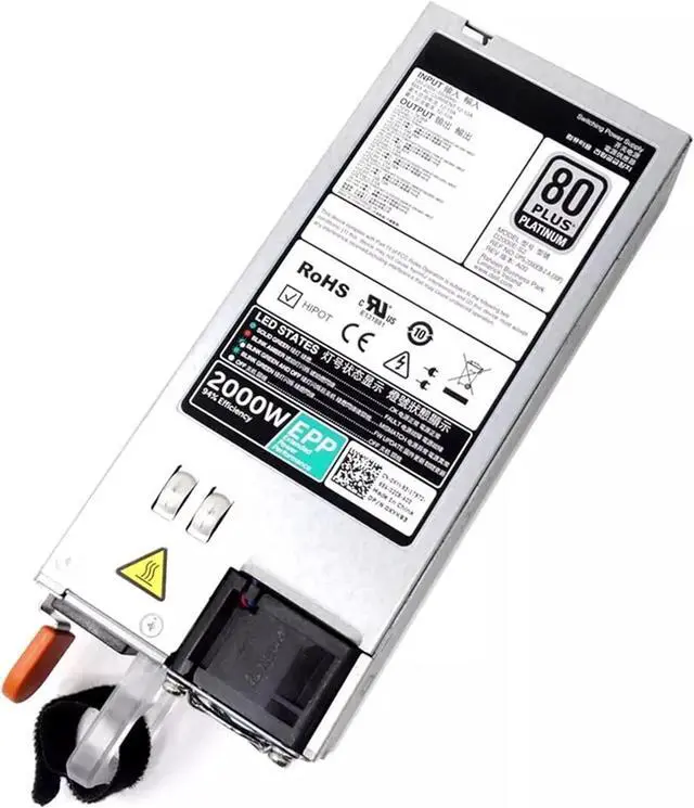 Alt view image 5 of 6 - 1Pcs 2000W PSU ATX ETH for R840 R940 R740XD T640 EPP Power Supply 0J5WMG 0XYK93 0960VR 0W1R7V 0MVP7C