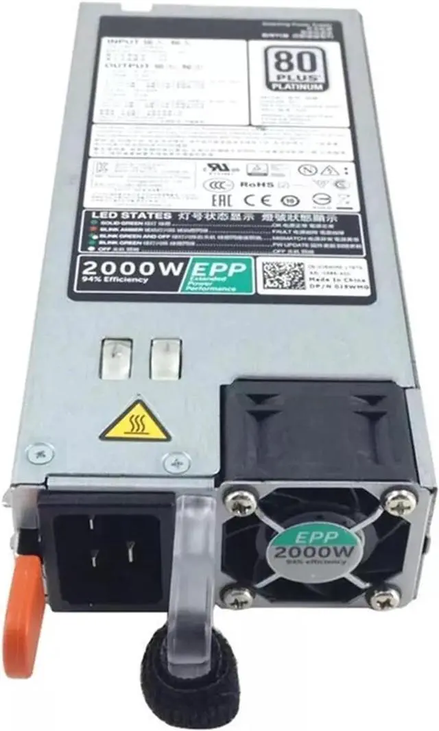 Alt view image 6 of 6 - 1Pcs 2000W PSU ATX ETH for R840 R940 R740XD T640 EPP Power Supply 0J5WMG 0XYK93 0960VR 0W1R7V 0MVP7C