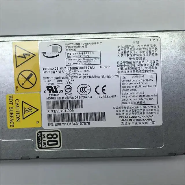 Alt view image 3 of 6 - DPS-750XB A 750W Server Power Supply E98791-003/004/005/006/007/008/009/010 for Server