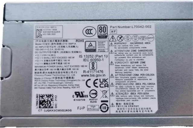 Main image of for 280 Pro G3 MT 180W Power Supply L70042-002 L70042-004 PCK017 D19-180P1A