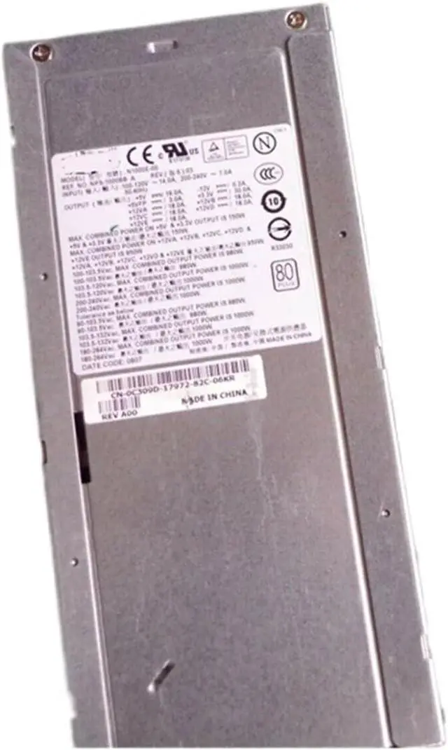 Alt view image 2 of 2 - 1pc for XPS730 T7400 1000W C309D N1000E-00 Power Supply Fully NPS-1000BB A