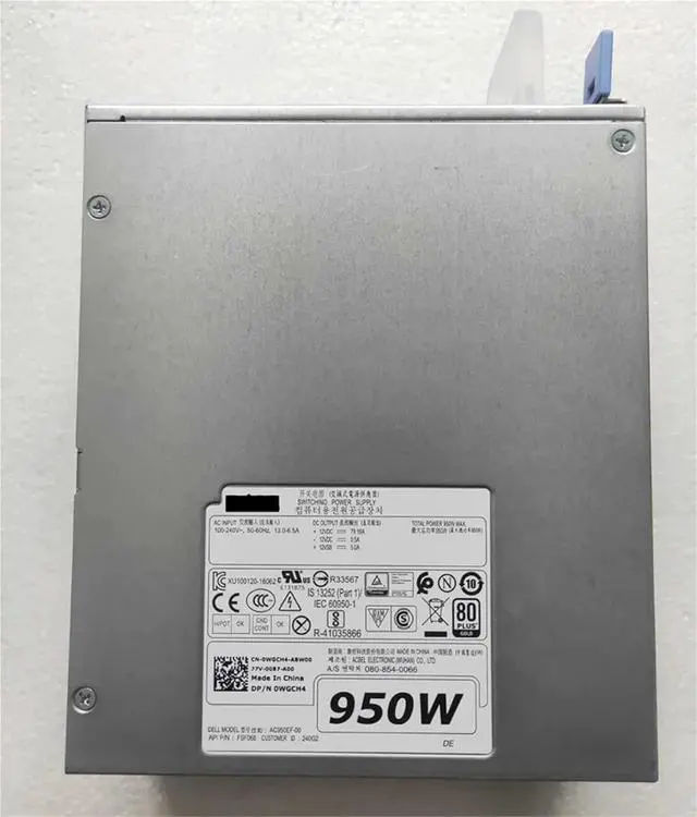 Alt view image 3 of 6 - 1pc 950W PSU for T5820 T7820 T5920 Switching Power Supply WGCH4 0WGCH4 AC950EF-00 CXV28 0CXV28 H950EF-00