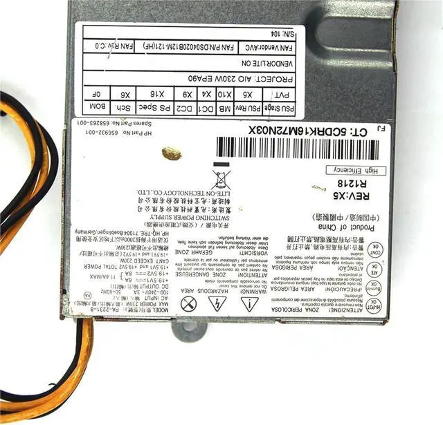 Alt view image 3 of 5 - for 8300E AIO Power Supply PA-2231-8 PA-2231-9 230W 698621-001