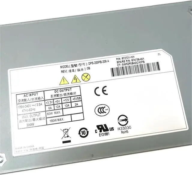 Alt view image 3 of 5 - for DPS-200PB-209 200W 100V/240V Server Power Supply PSU