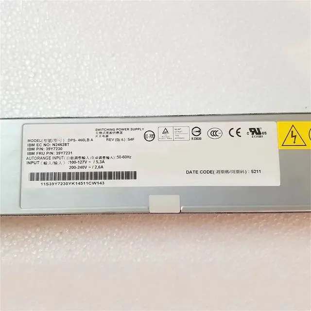 Alt view image 2 of 4 - for x3550X3650M3 DPS-460LB A 39Y7230 39Y7231 Power Supply 460W