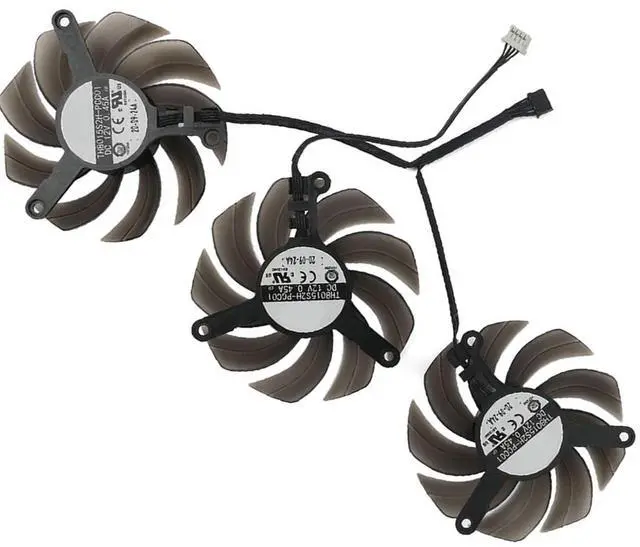 Main image of Graphics Card Cooling Fans Suitable forPalit RTX 3090Ti 3090 3080TI 3080 3070TI 3070 GameRock Series Desktop 82mm TH8015S2H-PCC01 12V 0.45A 4Pin Video Card Cooler Fans GPU Fan