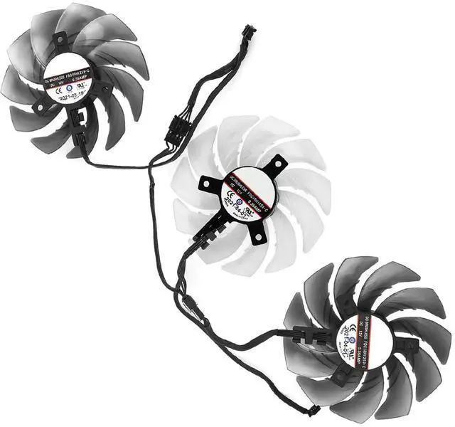 Main image of Graphics Card Cooling Fans Suitable forASROCK RX 6600XT 6650XT 6700XT 6800 6800XT 6900XT 6950XT Phantom Gaming D OC Series Desktop 87mm FDC10H12S9-C 12V 0.35A 4Pin Video Card Cooler Fans GPU Fan
